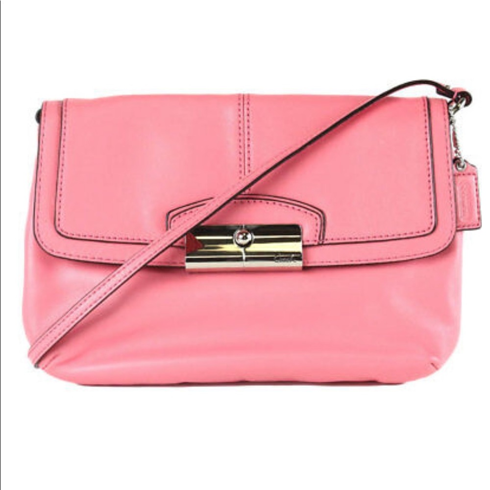 Coach 48986 Kristin Genuine Leather Flap Wristlet